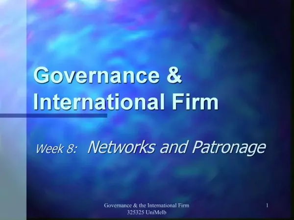 Governance International Firm