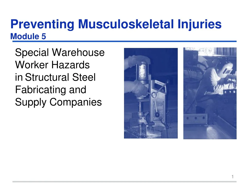 preventing musculoskeletal injuries module 5