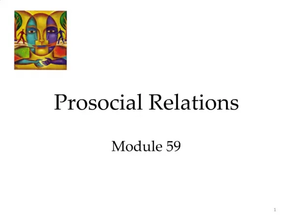Prosocial Relations Module 59