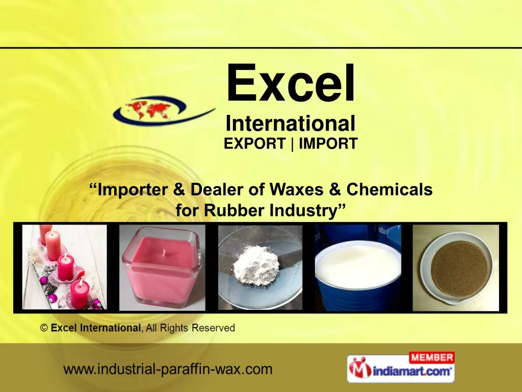 importer dealer of waxes chemicals for rubber industry