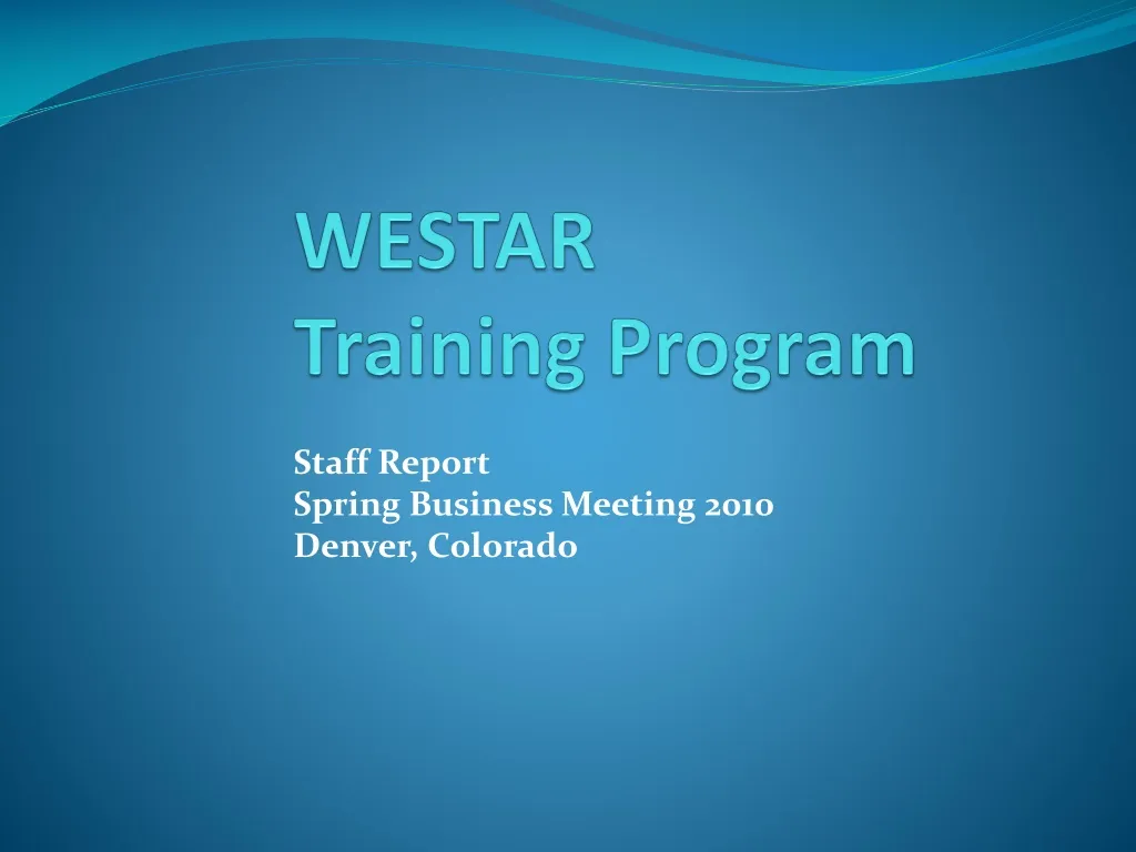 westar training program