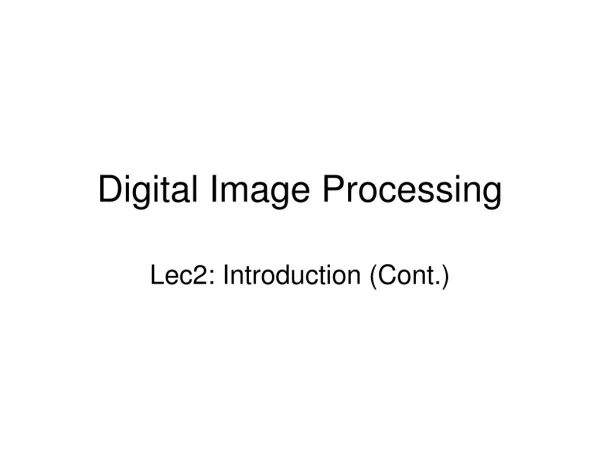 Digital Image Processing