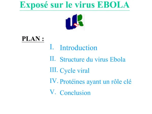 Expos sur le virus EBOLA