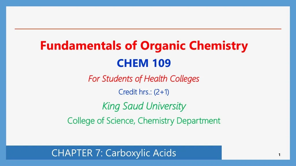 fundamentals of organic chemistry chem