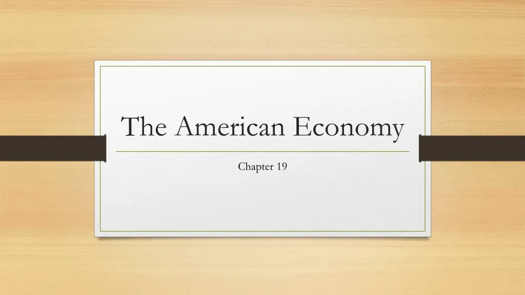 the american economy