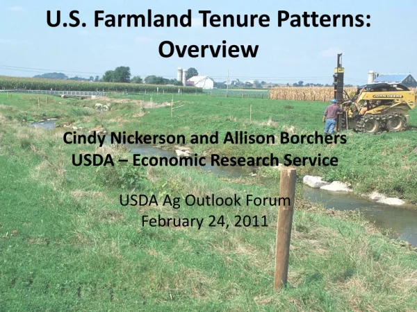 U.S. Farmland Tenure Patterns: Overview
