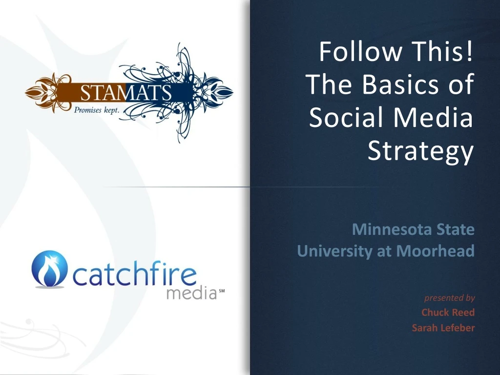 follow this the basics of social media strategy