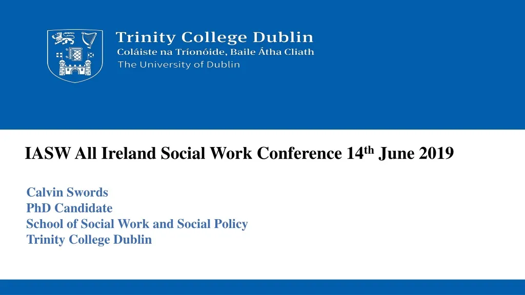 iasw all ireland social work conference 14 th june 2019