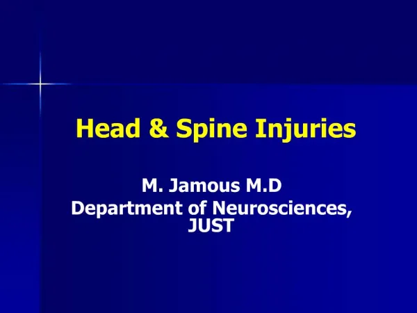 Head Spine Injuries
