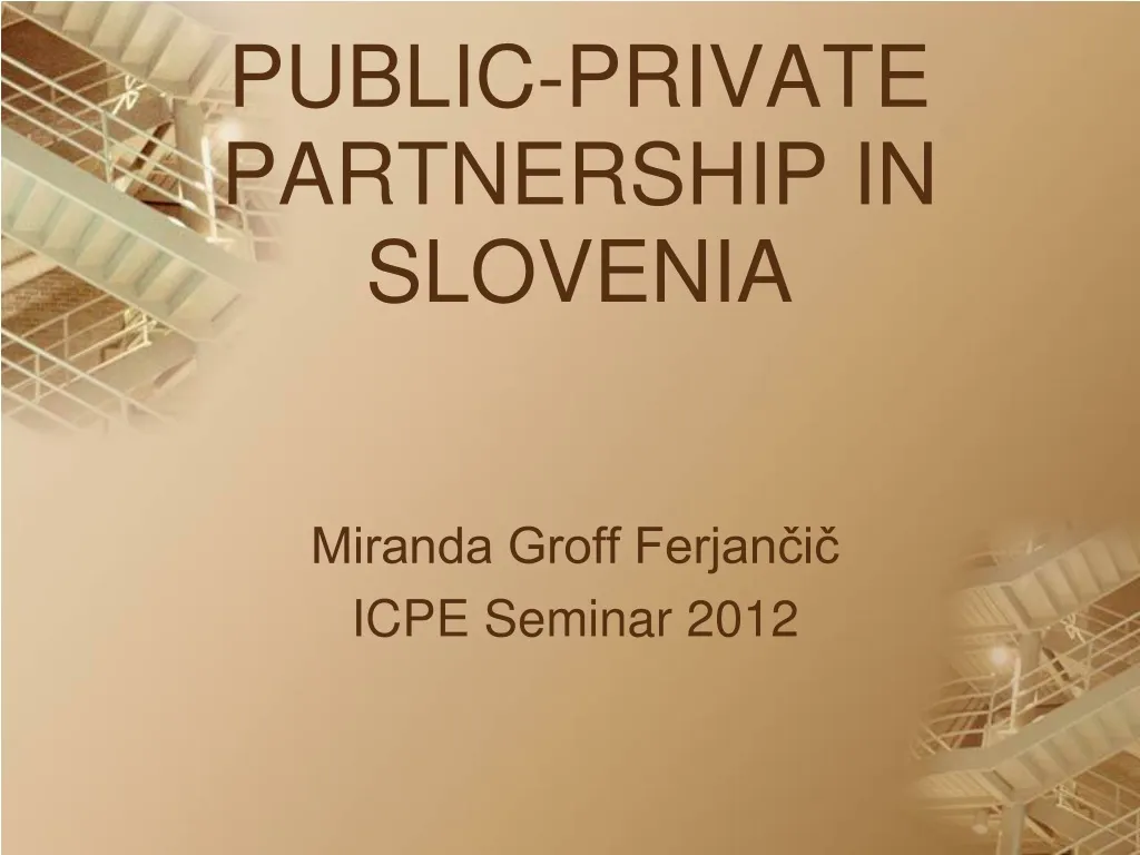 public private partnership in slovenia