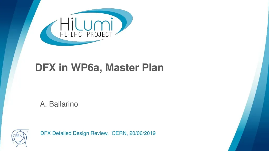 dfx in wp6a master plan