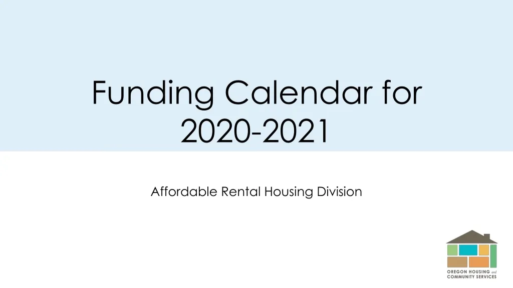 funding calendar for 2020 2021