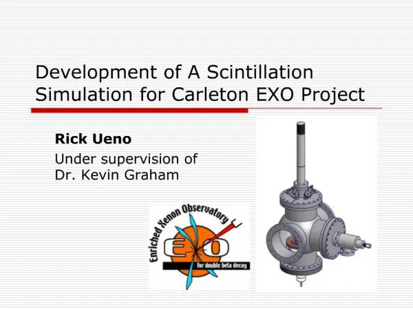 Development of A Scintillation Simulation for Carleton EXO Project