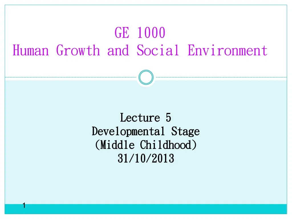ge 1000 human growth and social environment