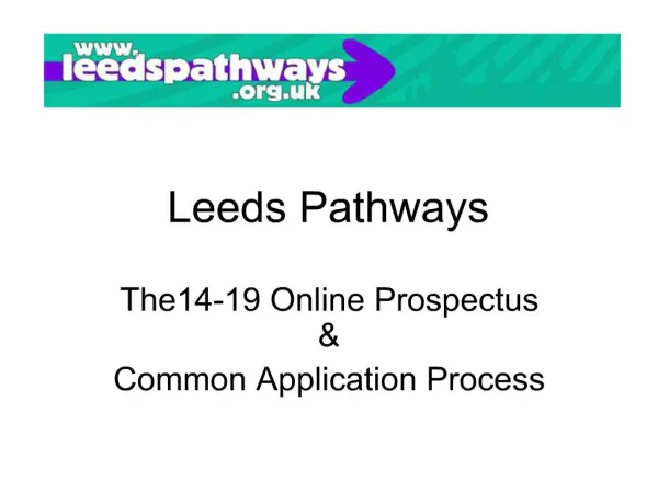 Leeds Pathways