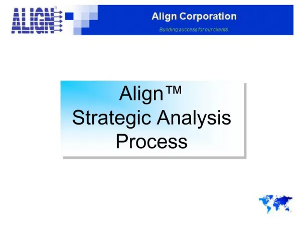 Align Strategic Analysis Process