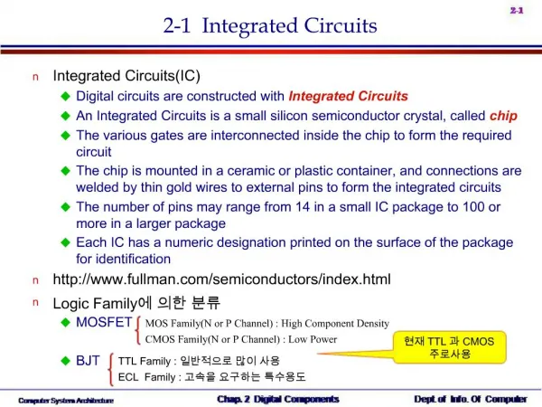 2-1 Integrated Circuits