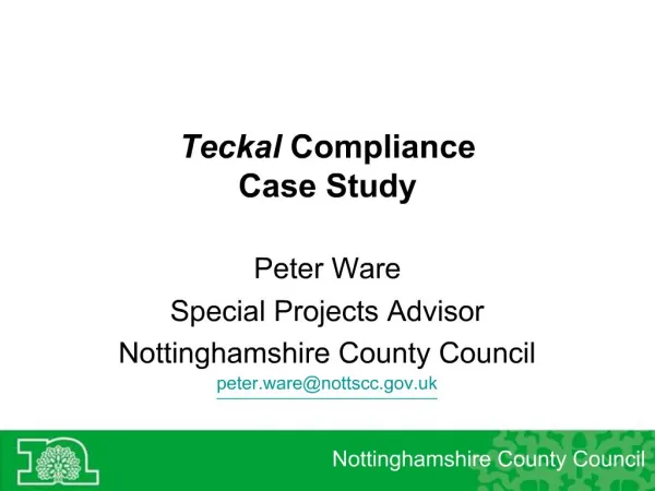 Teckal Compliance Case Study
