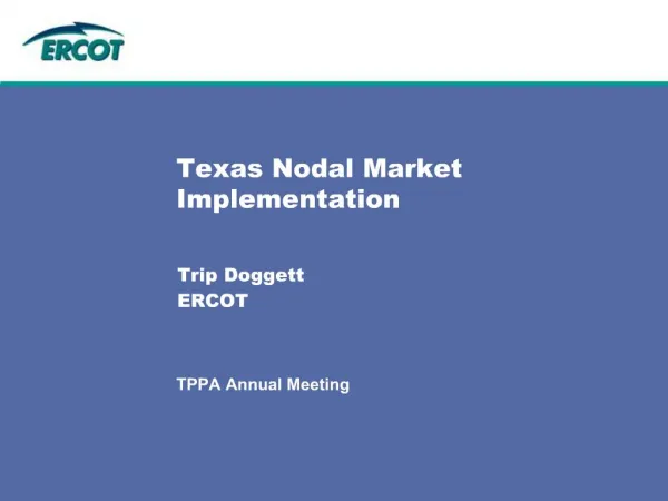 Texas Nodal Market Implementation