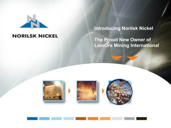 Introducing Norilsk Nickel The Proud New Owner of LionOre Mining International
