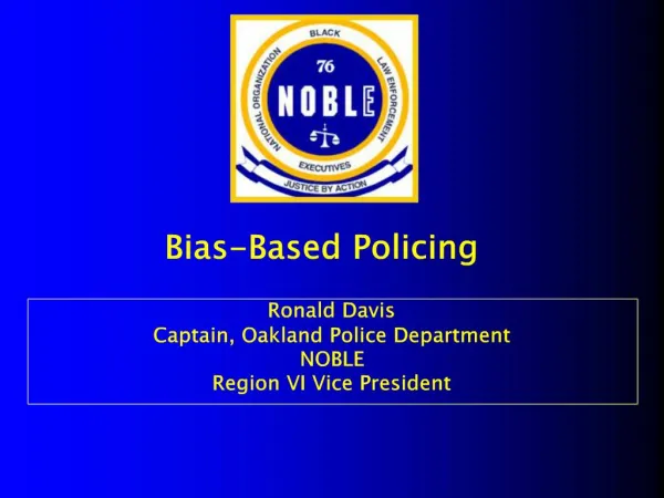 Bias-Based Policing