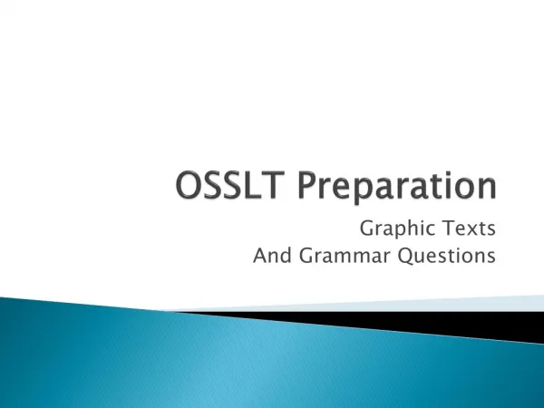 OSSLT Preparation