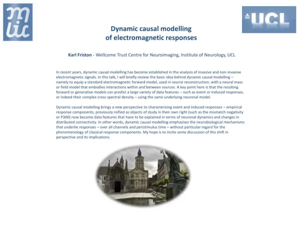Dynamic causal modelling of electromagnetic responses