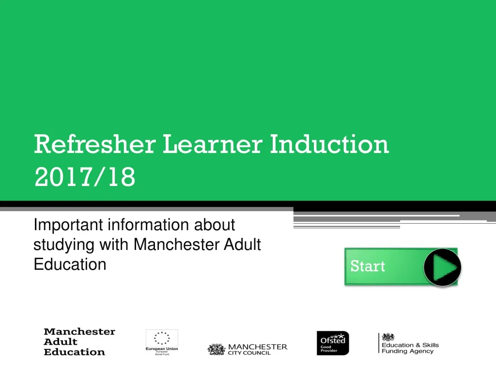 important information about studying with manchester adult education