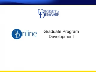Graduate Program Development - slide 1