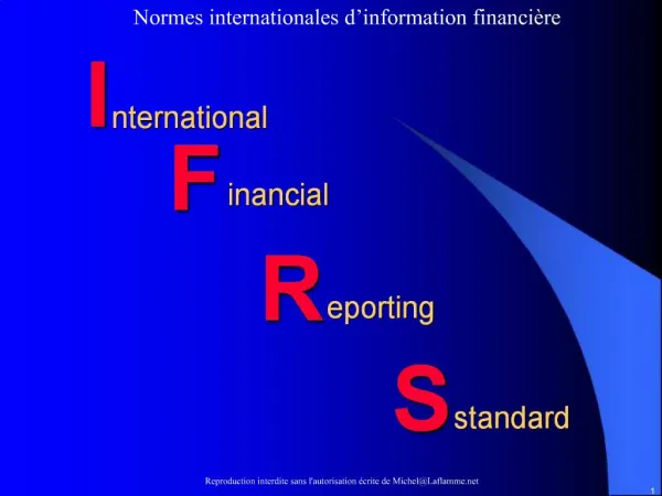 D finition des IFRS