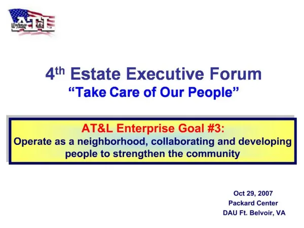 4th Estate Executive Forum Take Care of Our People