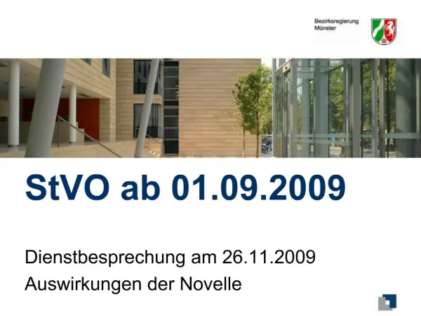 StVO ab 01.09.2009