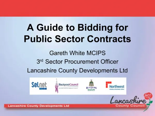 A Guide to Bidding for Public Sector Contracts