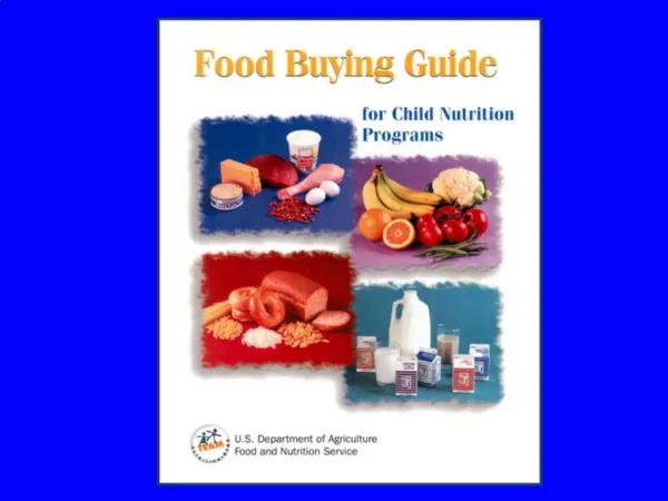 History of Food Buying Guides