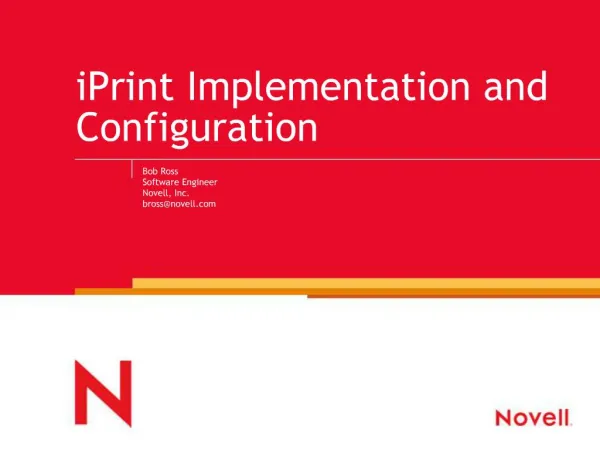 IPrint Implementation and Configuration