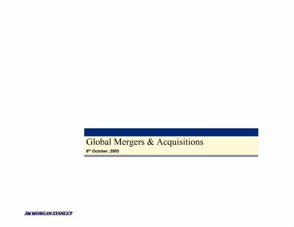 Global Mergers Acquisitions