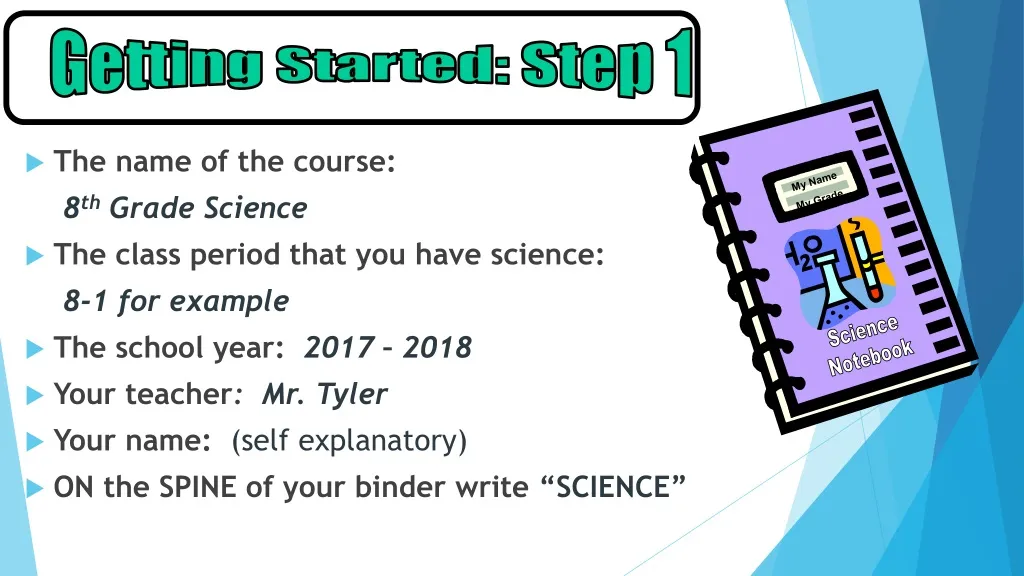 the name of the course 8 th grade science