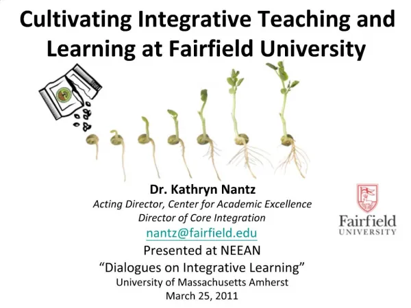Cultivating Integrative Teaching and Learning at Fairfield University