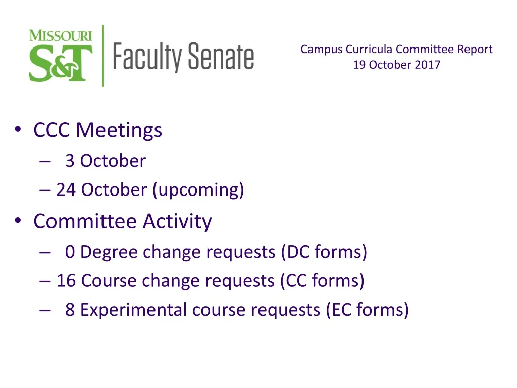 ccc meetings 3 october 24 october upcoming