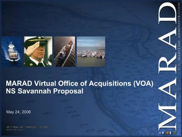 MARAD Virtual Office of Acquisitions VOA NS Savannah Proposal
