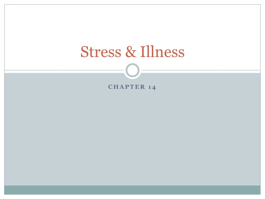 stress illness