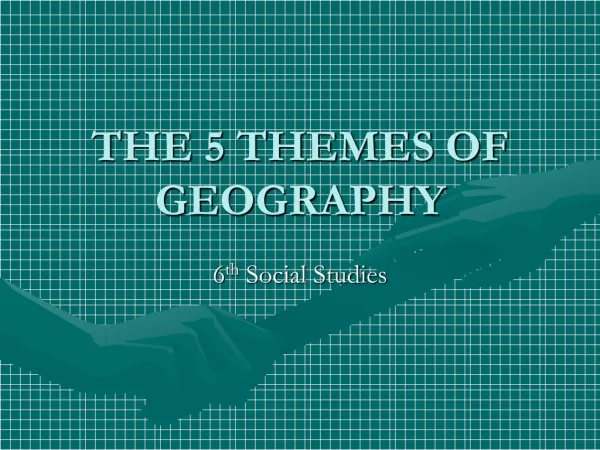 the 5 themes of geography