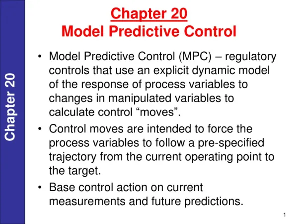 Chapter 20 Model Predictive Control