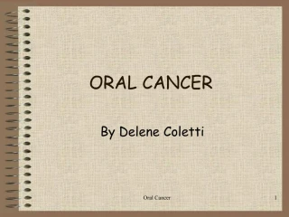 oral cavity cancer powerpoint presentation