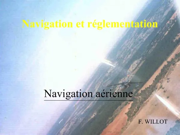 Navigation et r glementation