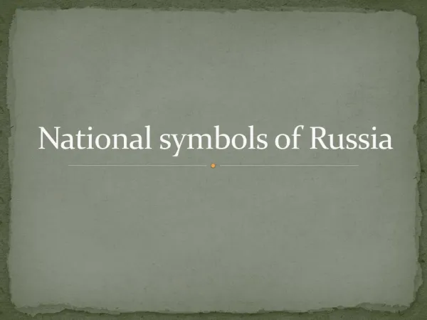 National symbols of Russia