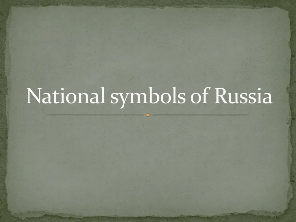 national symbols of russia
