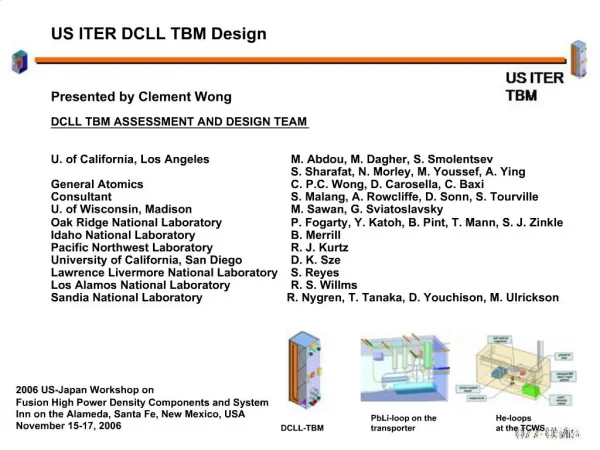 US ITER DCLL TBM Design