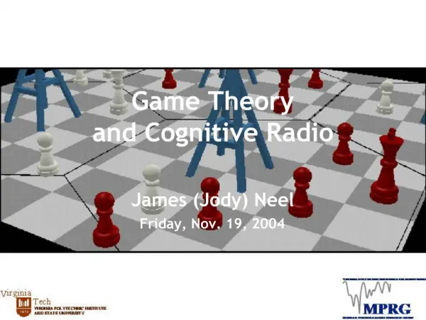 Game Theory and Cognitive Radio