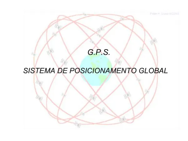 G.P.S. SISTEMA DE POSICIONAMENTO GLOBAL